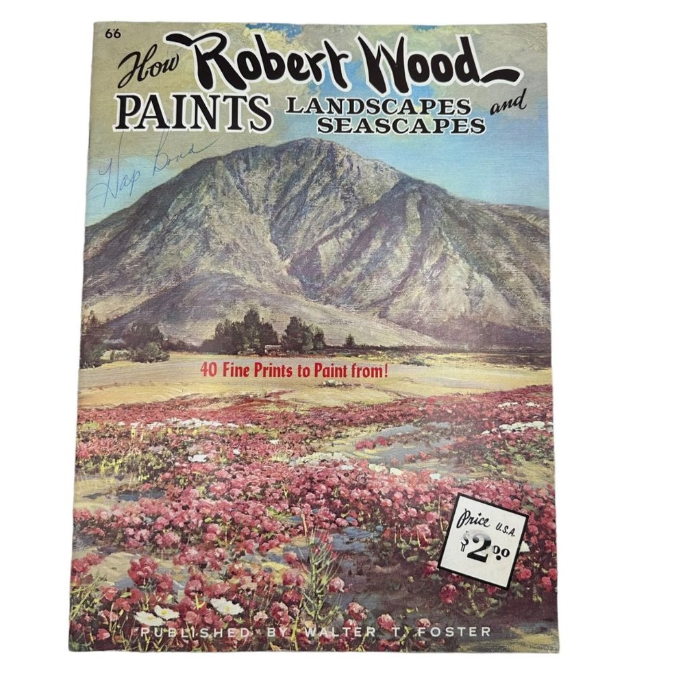 Vintage How Robert Wood Paints Landscapes And Seascapes Walter Foster How To Art